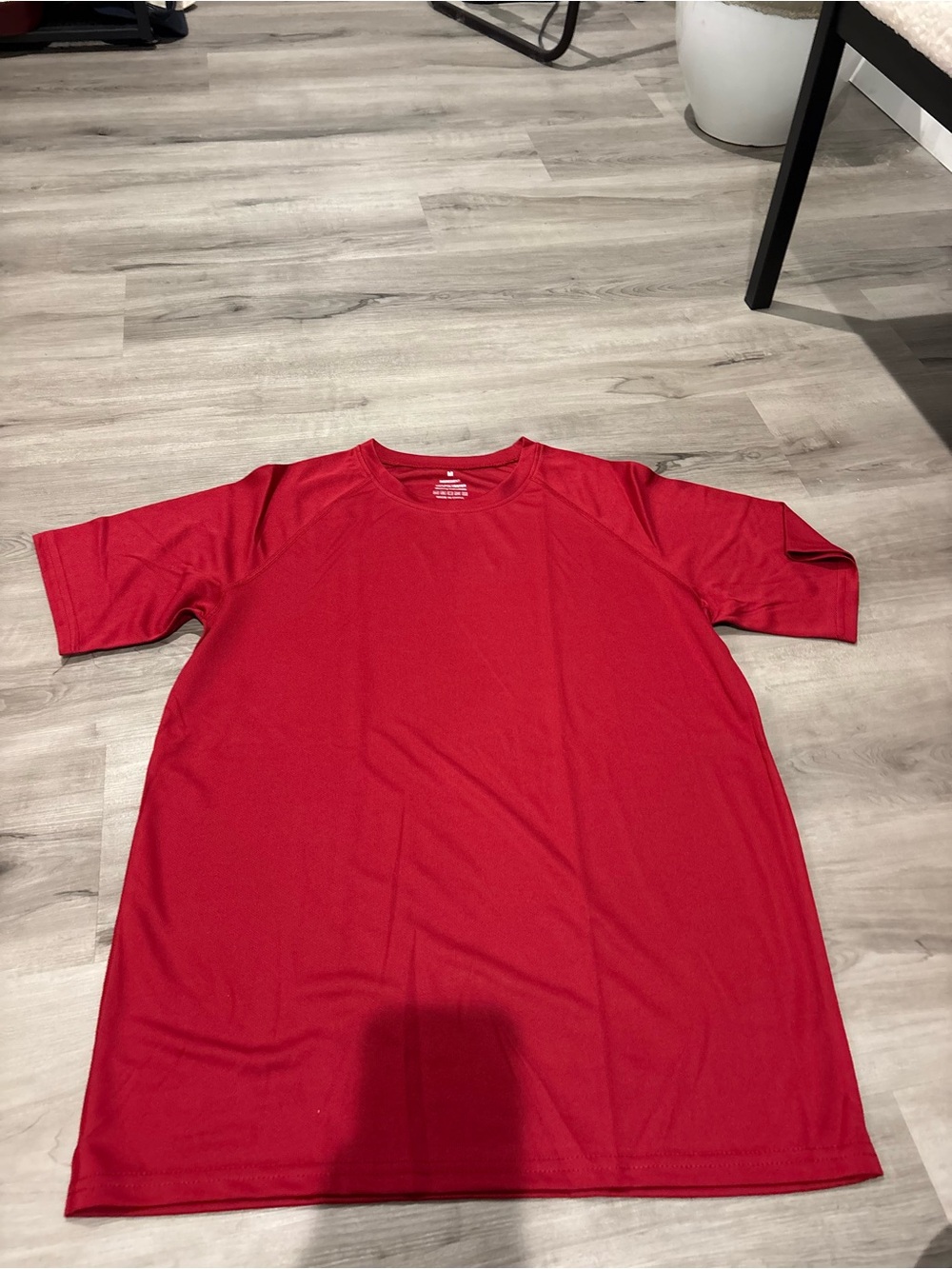 Red Performance Crew Neck Tee